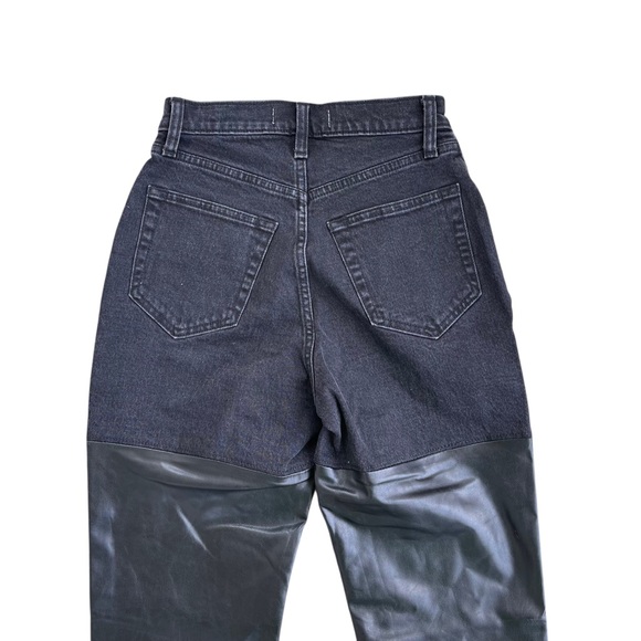 Abercrombie & Fitch Women’s Black Denim ‘90s Straight Leg Ultra High Rise Jeans - Picture 7 of 9